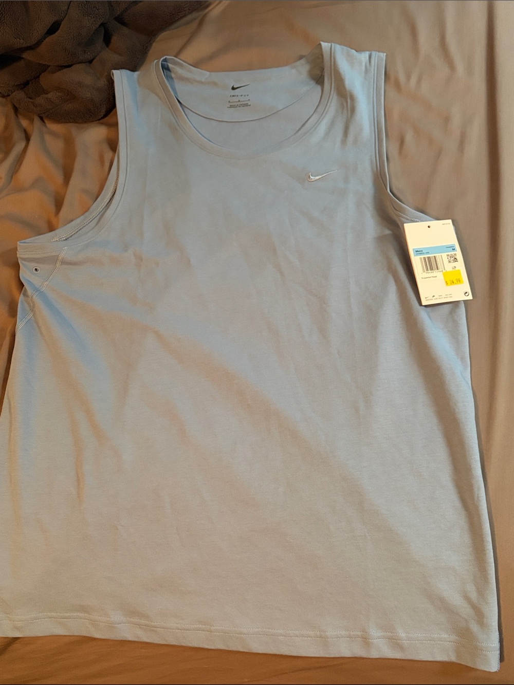 Nike Men's light Blue Athletic Tank